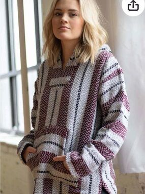 Baja Joe - Burgundy/Grey Baja Hoodie Drug Rug